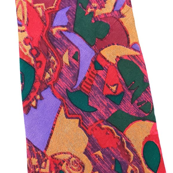 John Henry Men Necktie 100% Silk Geometric 57x3.75 - NWOT - made in USA - Picture 2 of 6